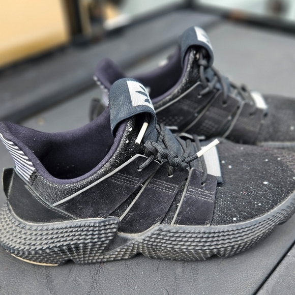 Black Sneakers Men’s Size 8 Athletic Sneakers Shoes - Picture 4 of 6